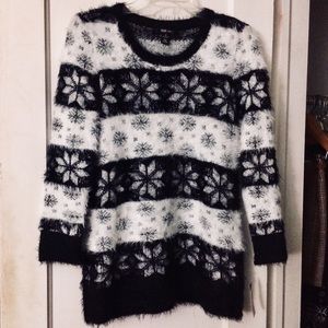 Fuzzy winter christmas holiday sweater